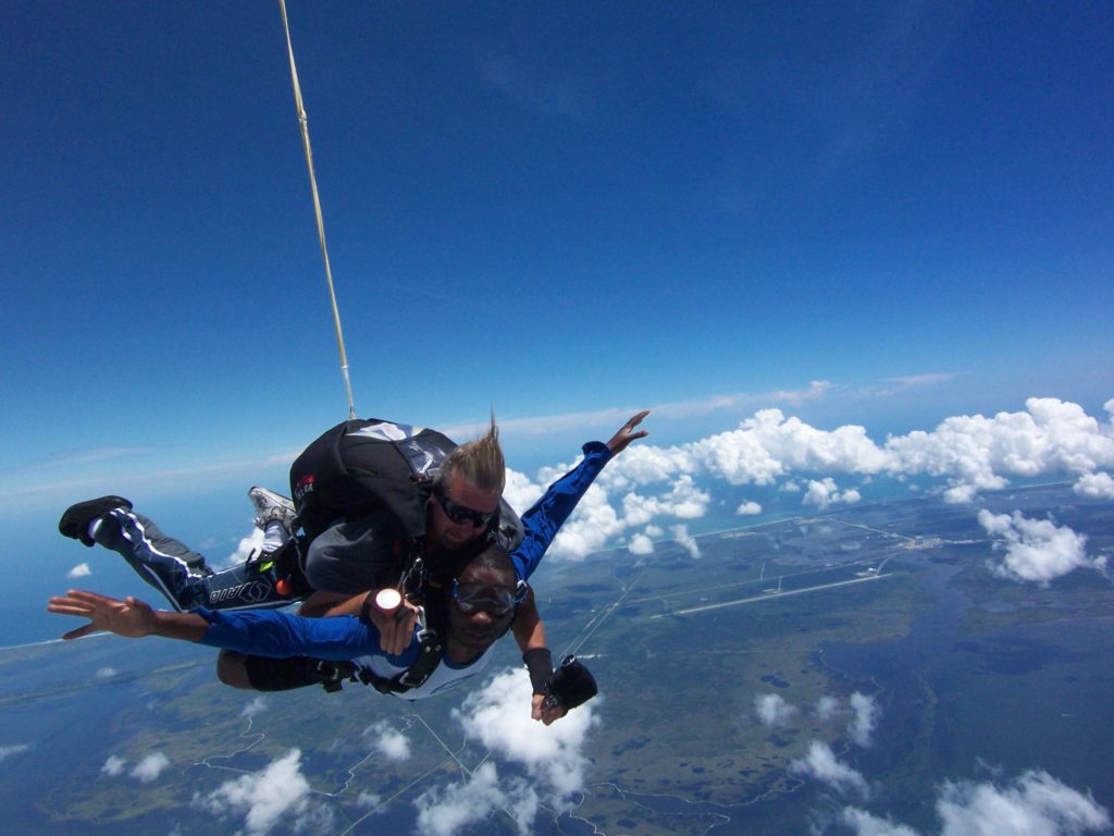 skydiving