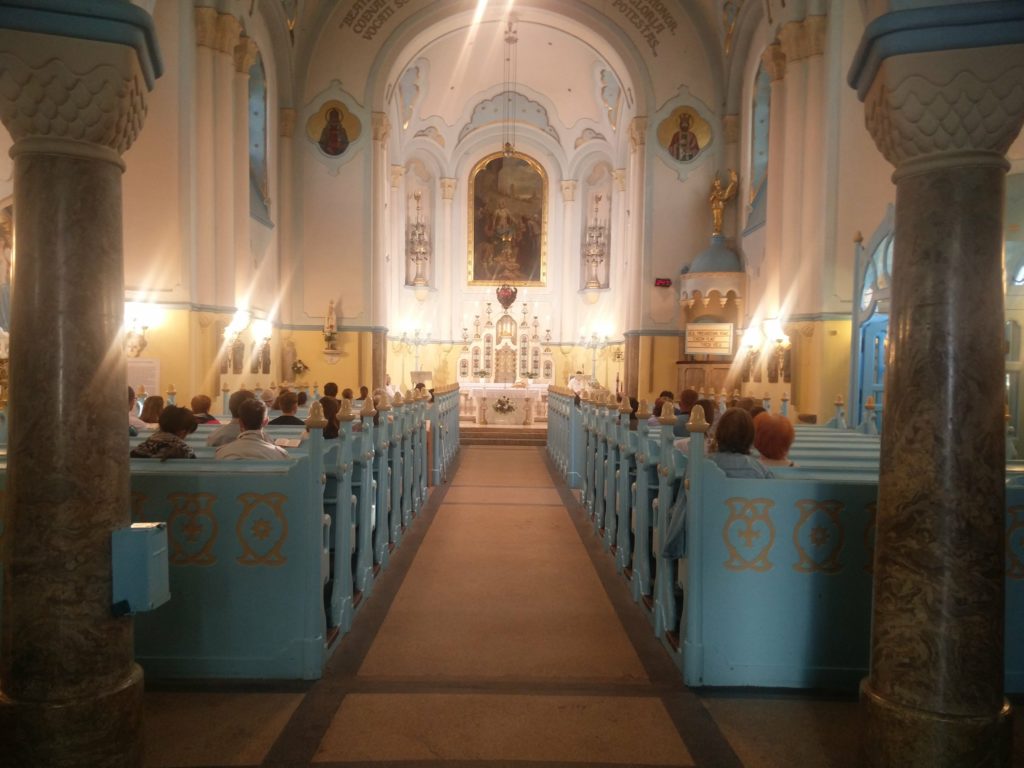 inside blue church bratislava