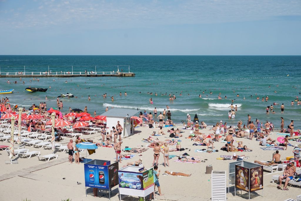 The Vibrant Otrada Beach In Odessa Ukraine Stock Photo Alamy