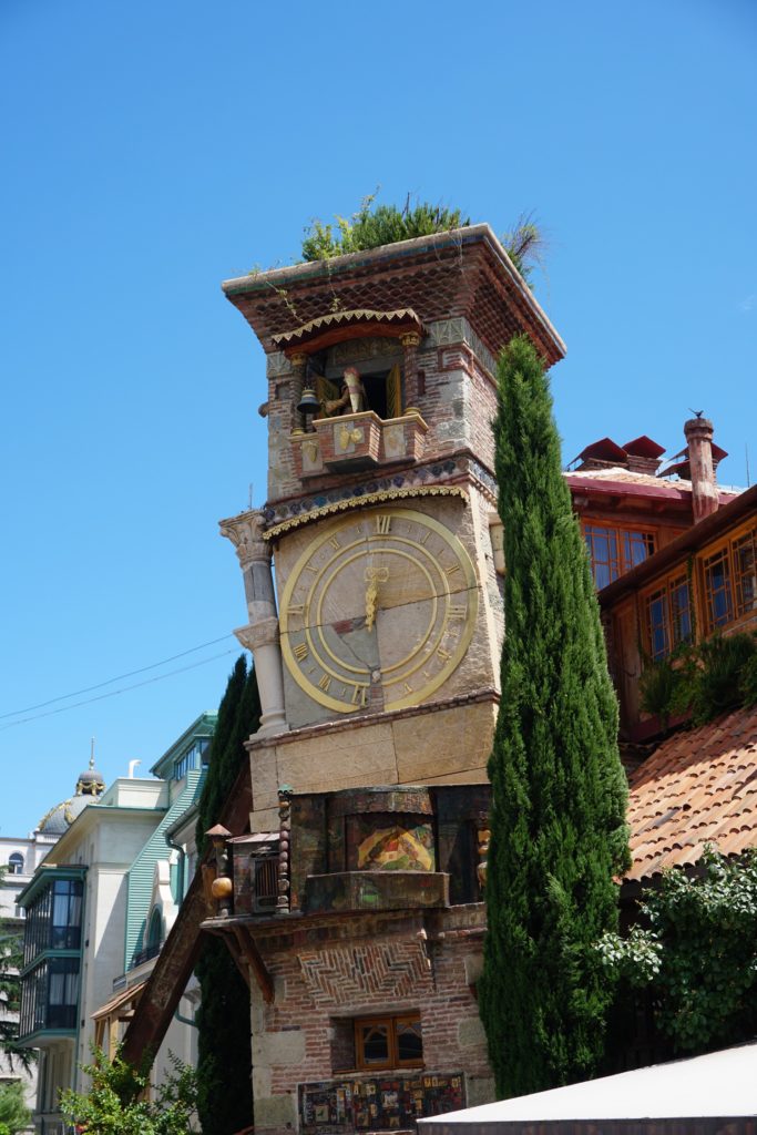 the leaning clock tower tbilisi