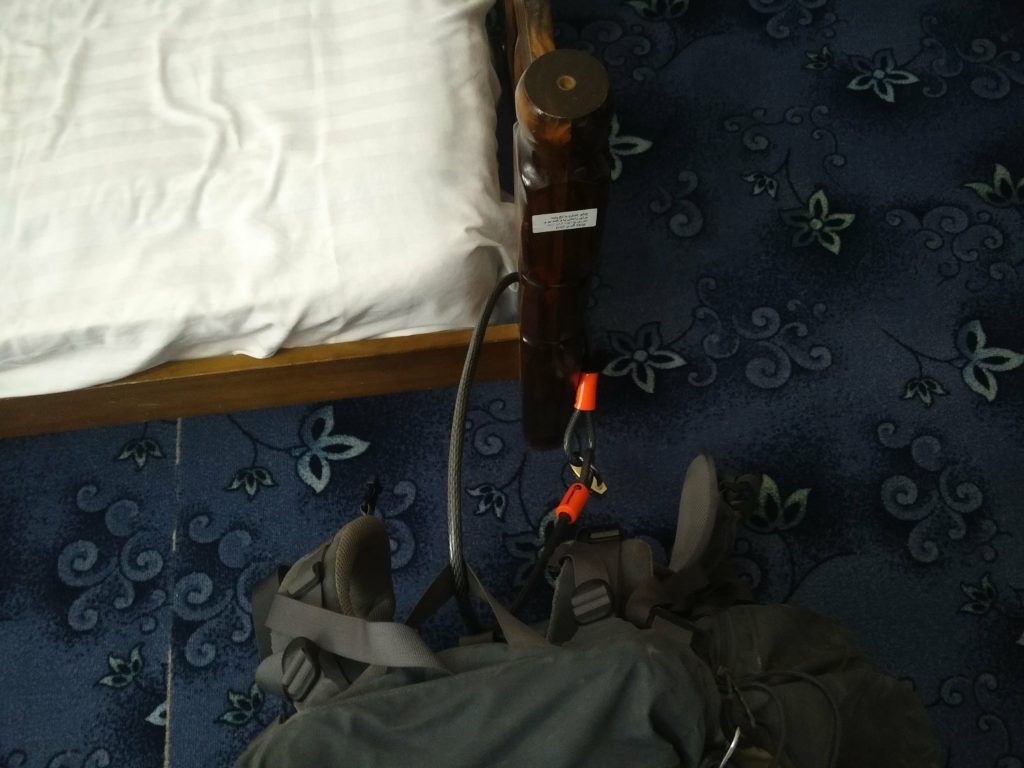 cable lock backpack hostel