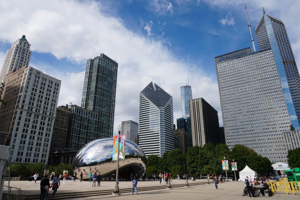 buildings and the bean chicago