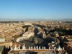 view dome of st. peter's basilica vatican